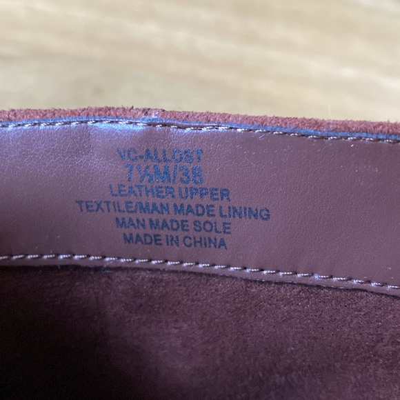 Brown Suede Heeled Ankle Boots Sz 7.5 - Picture 7 of 7